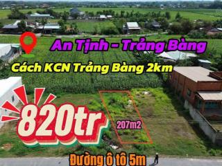 Bán đất tại 1/đặng văn trước, trảng bàng, 820 triệu, 207m2, chính chủ, giá tốt