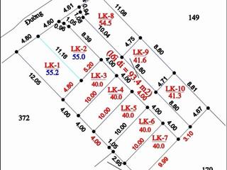 Dt 40m², mt 4m ô tô vào tận đất. giá f0 tại xã hoàn long