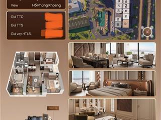 Chính chủ bán căn view hồ phùng khoang 100m2 3pn tầng 1x  trục 05 layout vuông vắn