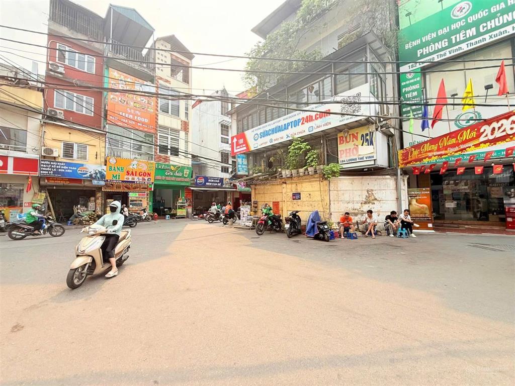  chính chủ bán nhà mặt phố lương thế vinh thanh xuân, 129m sổ mặt tiền 12m lô góc