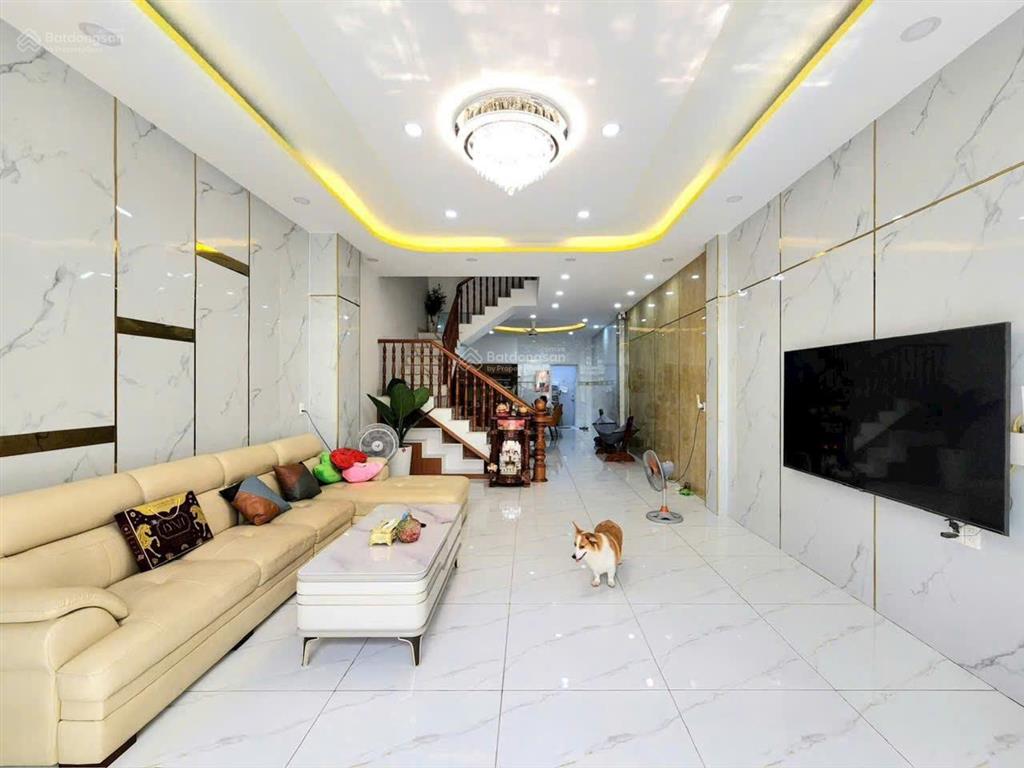 Nhà đẹp xây mới 100% mt đường 14m khu ao sen 5 x 20m 4 tầng  cách aeon mall 200m