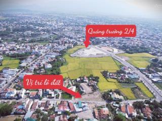 Bán lô đất 2 mặt tiền đường nhựa trung tâm phường ninh hòa kề quảng trường 2/4, ngang 7.5m