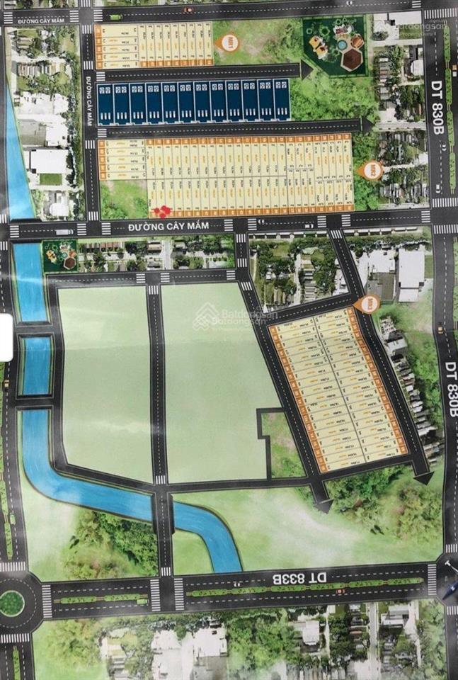 Bán nhanh lô đất gần long cang riverside dt 112.5m2 tại cần đước, long an, giá 870 tr
