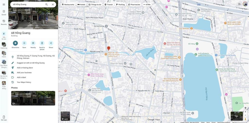 Bán nhà mặt phố hồng quang, quang trung, hải dương 43,1m2, 2 tầng, khu phố sầm uất, kinh doanh