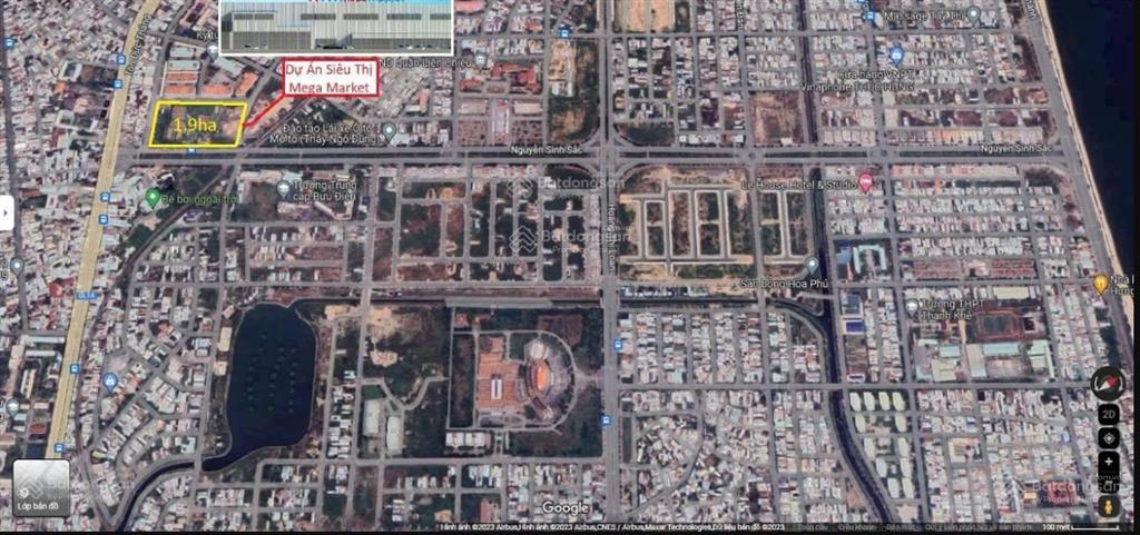 Bán đất mặt tiền đường nguyễn sinh sắc, 2 mặt tiền, giá chỉ 17,5 tỷ