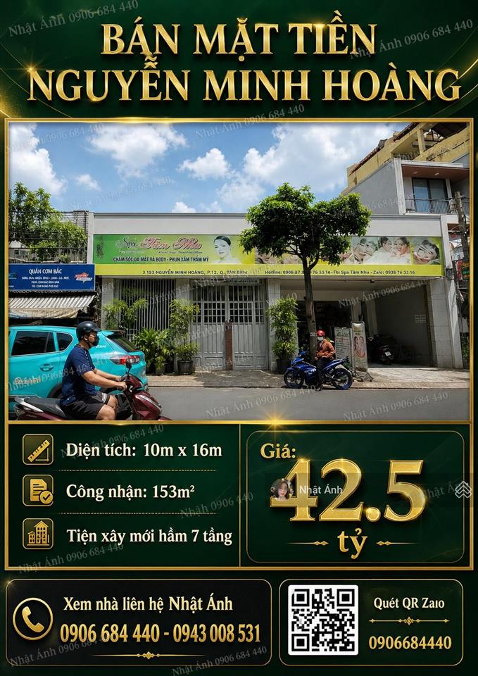 Hàng hiếm khu k300! mặt tiền nguyễn minh hoàng ngang khủng 10m giá chỉ 42.5 tỷ còn tl