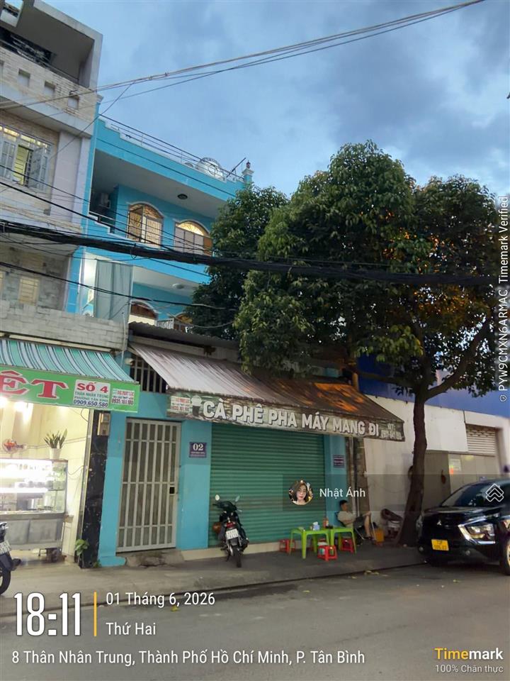 Khan hiếm! mặt tiền thân nhân trung  vị trí sáng ngay gần cộng hòa  6.2mx22m  giá bán 28 tỷ tl