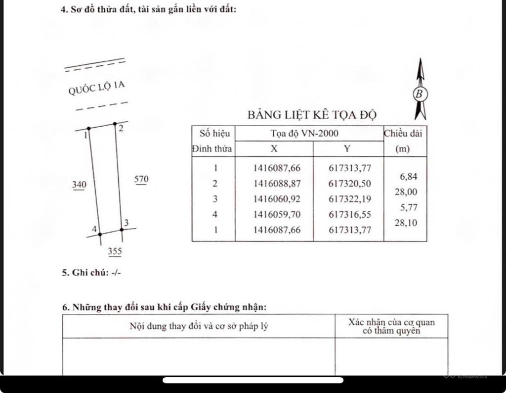 Bán đất thổ cư 100%  cổ mã, đại lãnh  mặt tiền đường ql1a