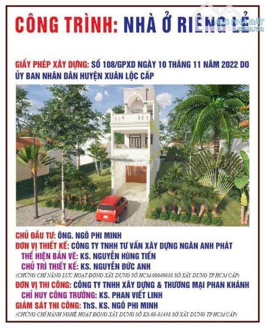 Nhà 1T2L cao cấp Khu Sinh thái Chứa Chan phường Xuân Lộc TP Đồng Nai