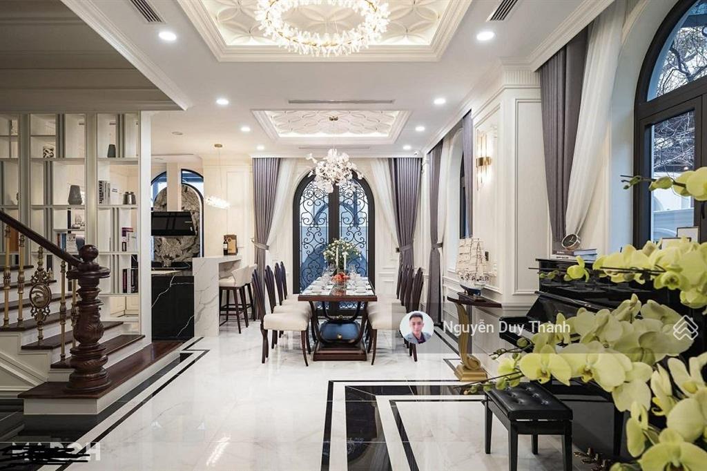 Bán bt kđt dịch vọng, trần thái tông, cg, 230m2, 4tầng, mt16m, 3 thoáng, 88tỷ, thang máy full nthất