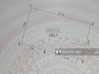 Bán đất vàng vườn đào, tây hồ, 285m2, mt 13m, view khuôn viên, đường đôi, oto tránh, 485tr/m2