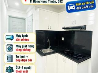 Cho thuê phòng Full nội thất Phan Văn Hớn Q12 hẻm xe 50 chỗ 4.6 triệu