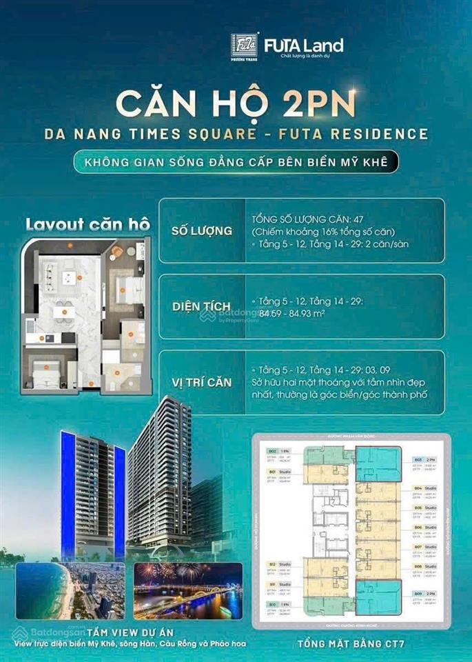 Bán căn studio và 1pn view trực diện biển mỹ khê  giá thương lượng  bàn giao ngay  dt 30tr/th