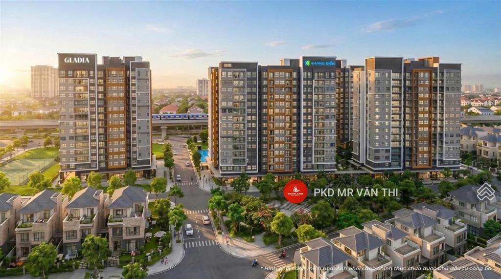 Hot glada heights mua trực tiếp cđt chiết khấu 12%  72m2 giá bán 6,6 tỷ  view biệt thự đông nam