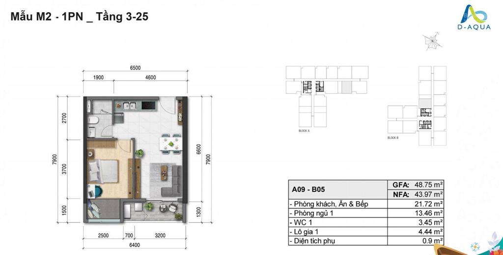 Cần bán 1pn daqua giá 3.350 , nhận nhà ngay