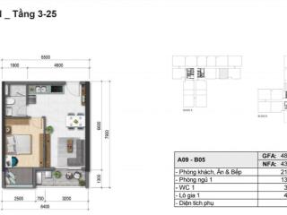 Chính chủ cần bán căn 1pn view hồ bơi, mát mẻ. thanh toán hơn 2 tỷ chuyển nhượng ngay