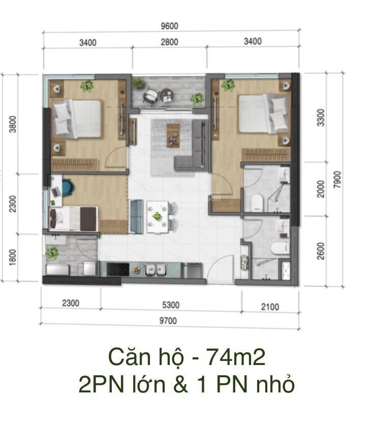 Bán ch d  aqua 3pn, 74m2, 4,980 tỷ tại bến bình đông, q8, hcm