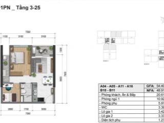 Cho thuê căn hộ d  aqua giá từ 8 triệu căn 48m2, 1pn và 1wc