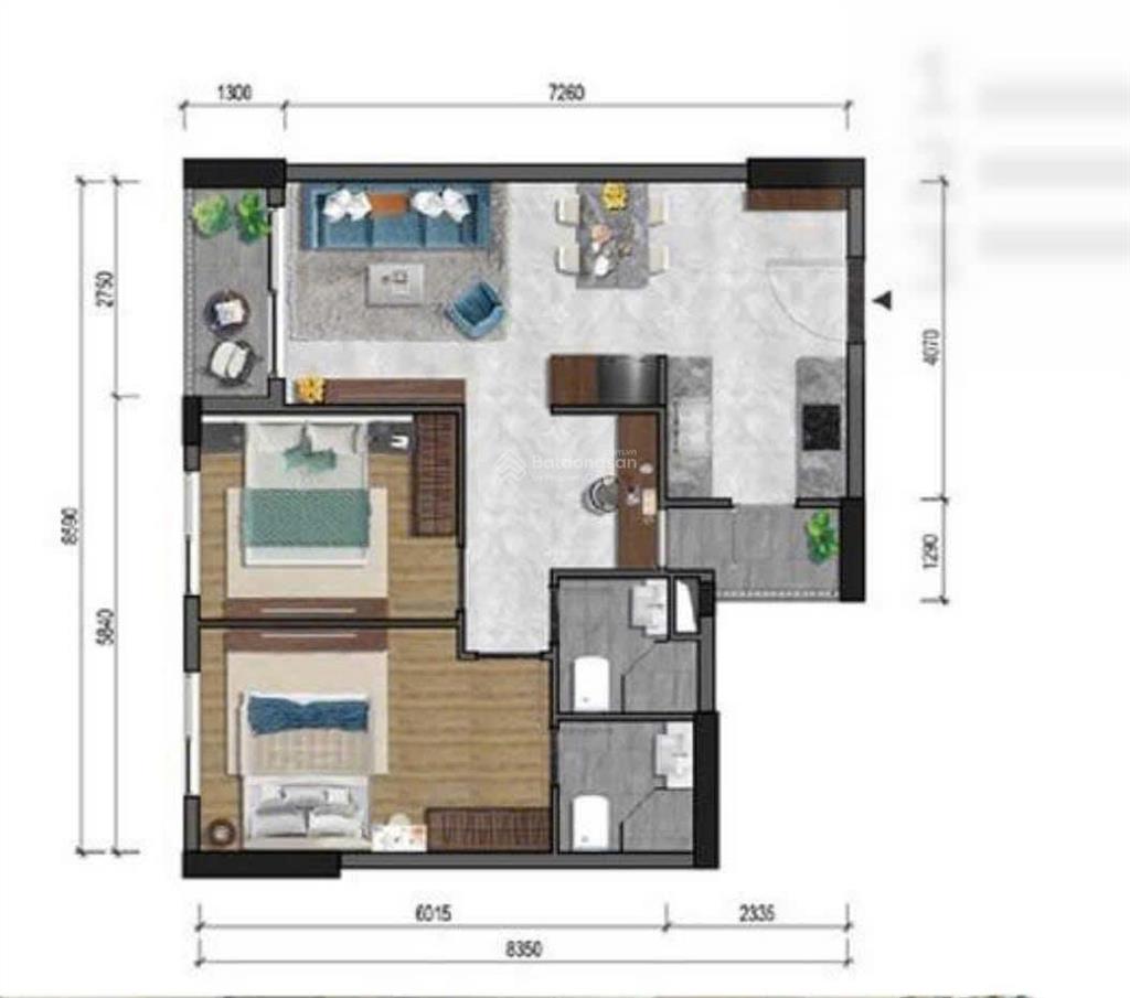 Giá tốt. bán gấp 2pn tại the privia 4,5 tỷ, 67m2.
