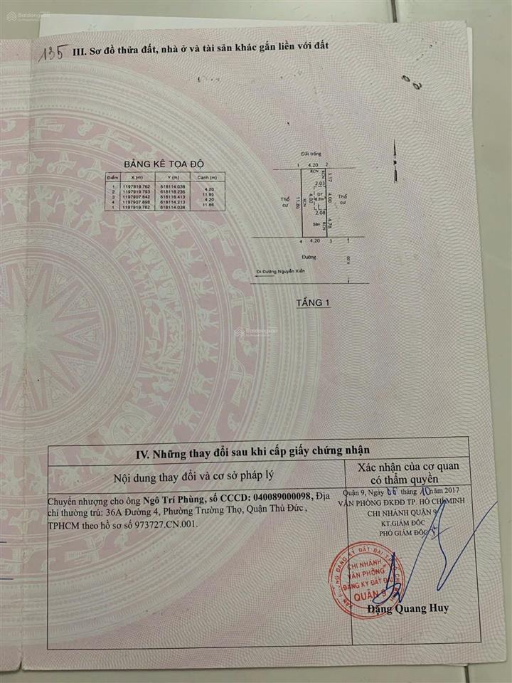 50m/3ty070 một lô duy nhất gần vinhomes grand park