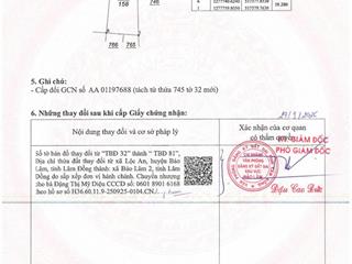 Cg sỉ 5 nền sổ sẵn 3ty ( mỗi nền tầm 600tr gần 100m2 thổ cư). đường nhựa. ngay trung tâm lộc an