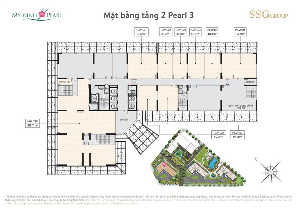 Bán shophouse p3 mỹ đình pearl 50m², mặt tiền sảnh tòa căn hộ, giá 9,9 tỷ