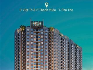 34tr/m2 view hồ văn lang chung cư nexus tower việt trì phú thọ  khu đô thị đông nam oasis city