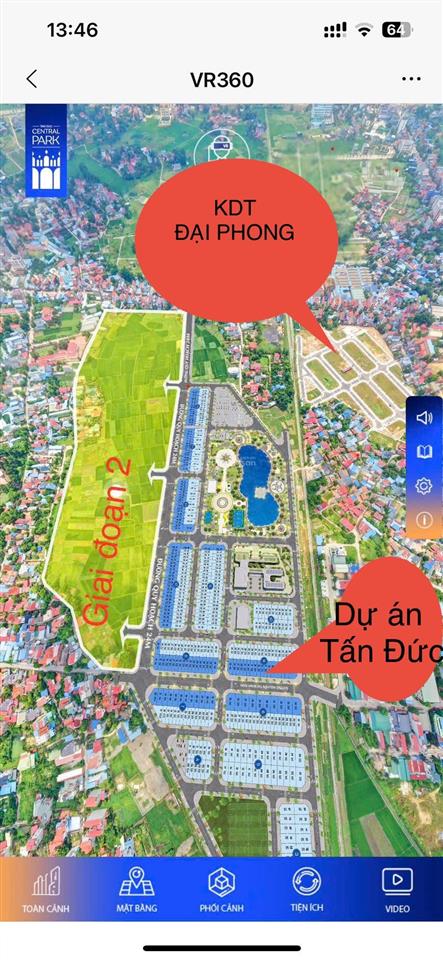 Chỉ 19tr/m2 đất nền đã có sổ đỏ 100m2  cạnh công viên hồ tấn đức central park 2,5ha
