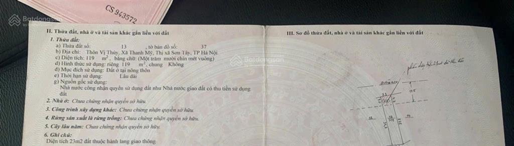 Chính chủ cần bán nhà mặt chợ vị thủy đường 87, thanh mỹ