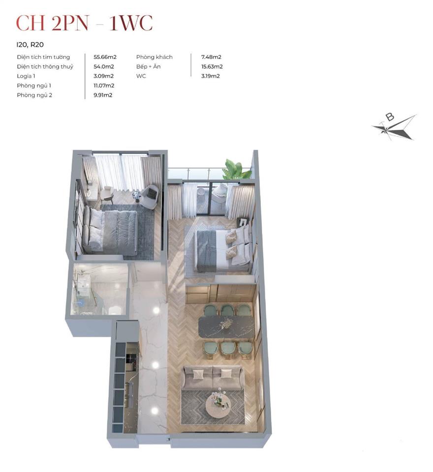 Chính chủ cần nhượng lại căn hộ vic grand square việt trì, căn 52m², view quảng trường hùng vương