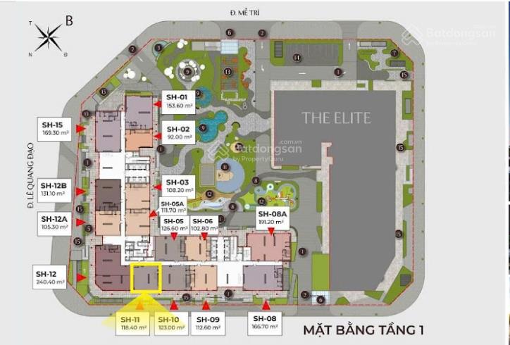 Bán shophouse view đẹp tại the matrix one premium, 133,5 tỷ, 240,4 m2   0965 860 ***
