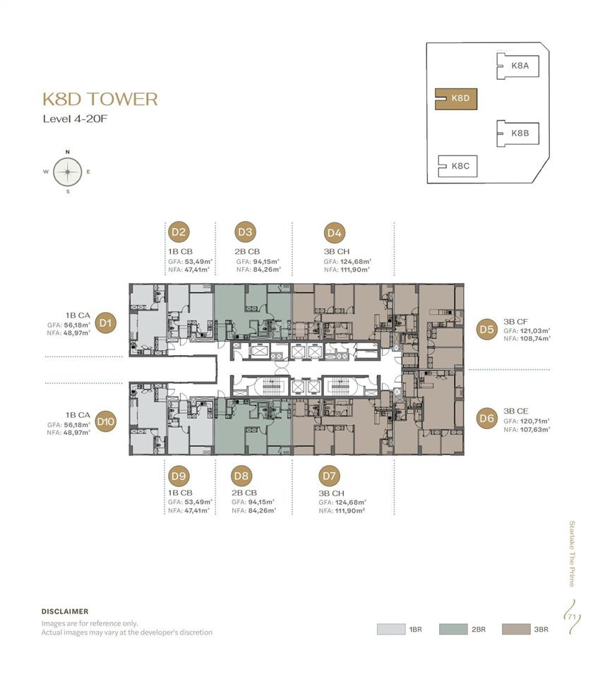 Bán căn 1pn 47m² starlake the prime tây hồ tây, 9,61 tỷ, đầu tư cho thuê
