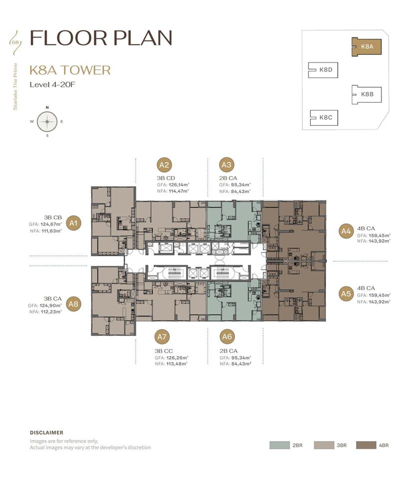 Bán căn hộ 3pn hướng nam 113m² tầng 8 starlake the prime tây hồ tây