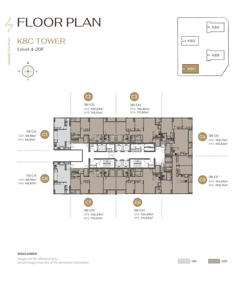 Bán căn góc đông nam 3pn 109m² tầng 16 starlake the prime tây hồ tây