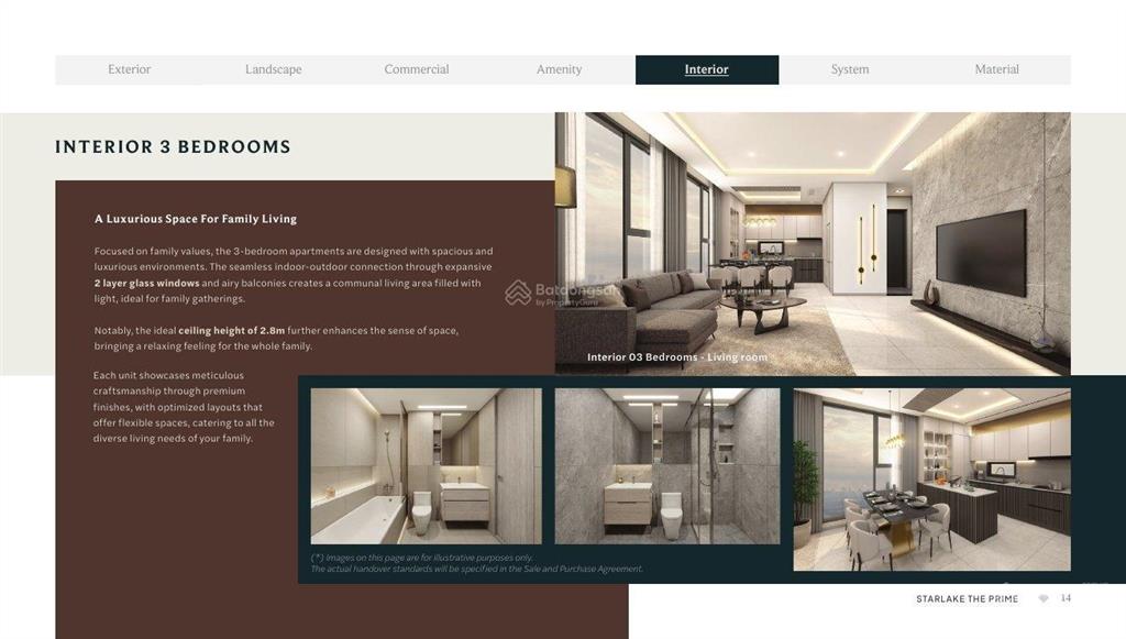 Bán căn 3pn hướng nam 114m² tầng 15 starlake the prime tây hồ tây