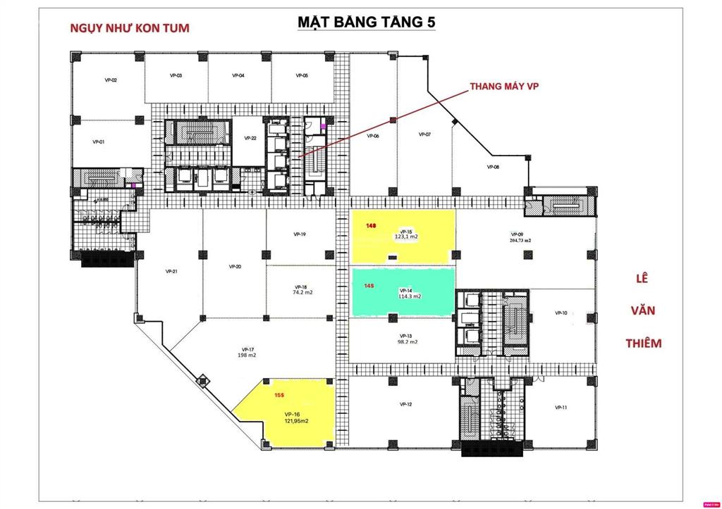 Cđt trực tiếp cho thuê vp hạng a 180m² tại tòa nhà stellar garden 35 lê văn thiêm