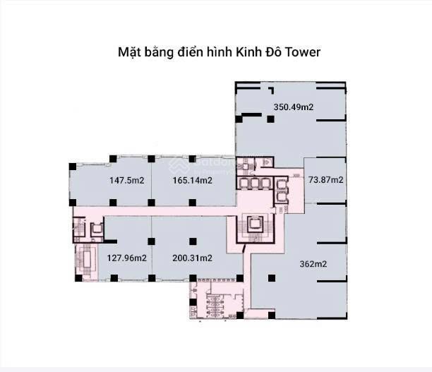 Cđt cho thuê văn phòng 100m2 giá 300k/m2 tại kinh đô building 93 lò đúc. 0963 180 ***