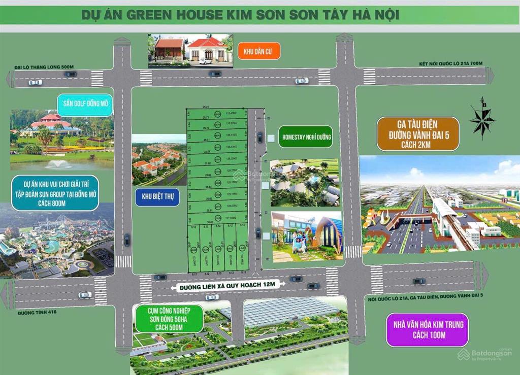 Bán đất nền kim sơn sơn tây | giá hơn 20tr/m2