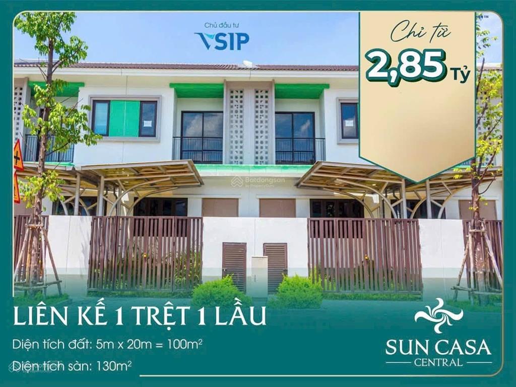 Bán nhà phố 2 tầng trung tâm vsip 2a, kđt chuẩn singapore