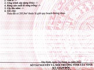 Chính chủ bán lỗ lô đất đẹp phường gò dầu tây ninh   chính chủ 0937 650 ***