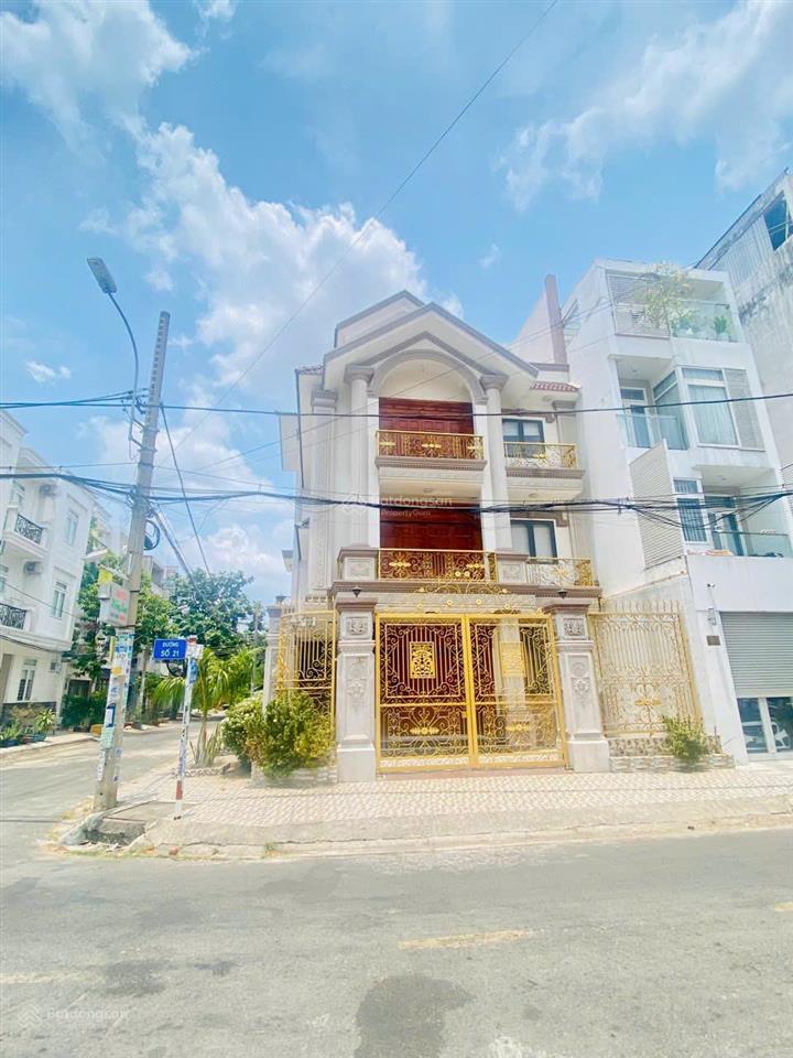 Cực đẹp !! biệt thự góc 2 mt khu tên lửa 9 x 20m  1 hầm nổi 4 tầng  sát đường số 6  hđ thuê 55tr