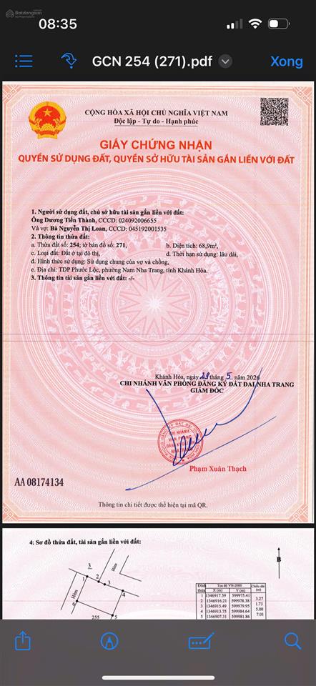 Bán đất hẻm vườn xoài phước lộc phước đồng giá đầu tư