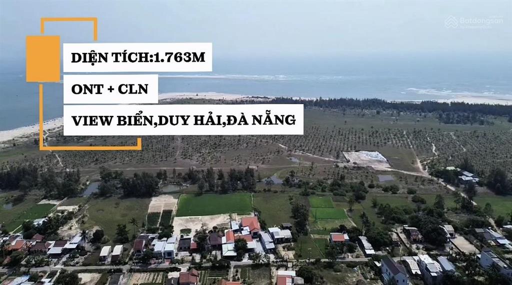 Đất vườn siêu phẩm tại xã duy nghĩa (duy hải cũ),sát biển đà nẵng cơ hội đầu tư không thể bỏ lỡ!