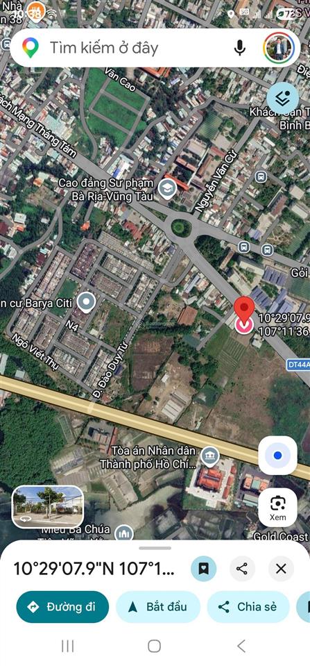 Bán 328 m2 đất mặt tiền đường 30m, phường long toàn, đối diện kdc barya citi