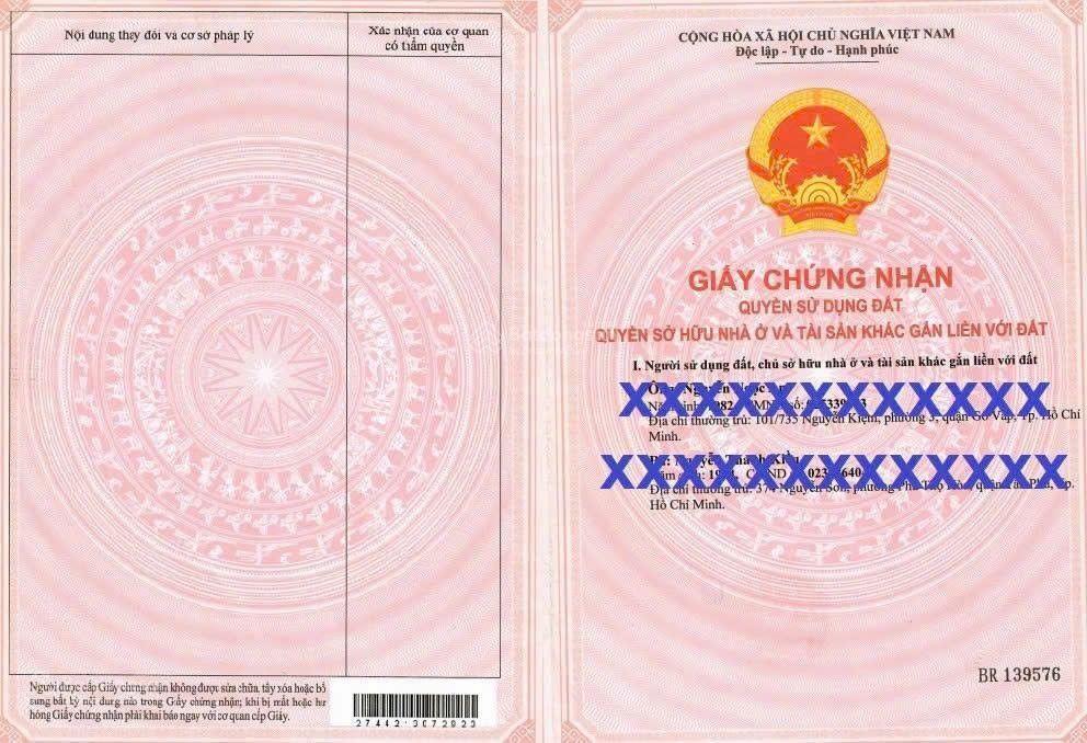Chủ cần bán lô đất 5x33 sổ hồng riêng