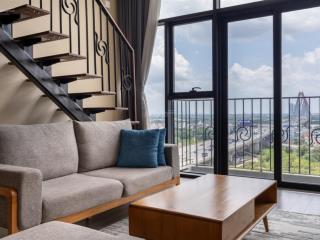 Cần bán gấp ch duplex tại pentstudio, 699 lạc long quân, tây hồ, 76m, view cầu nhật tân, chỉ 9 tỷ