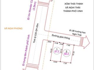 Bán đất nghi thái tp vinh gần đường 535 siêu đẹp