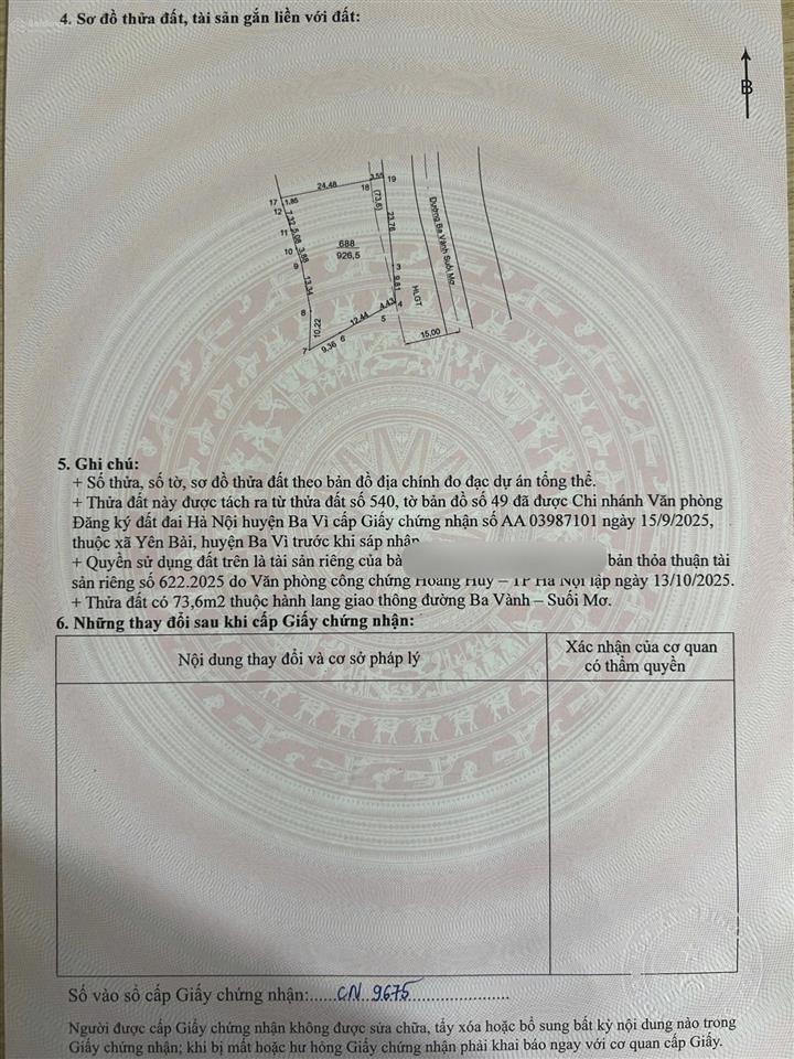 Chủ mót bán lô đất 926m2 đẹp nhất trục ba vành suối mơ, xã yên bài, giá tốt nhất khu vực!!!