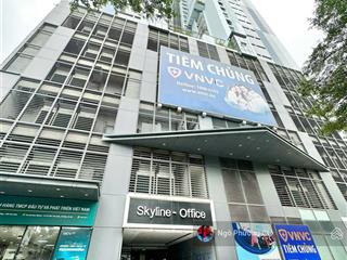 Cho thuê văn phòng tòa new skyline kđt văn quán, hà đông, dt 600m², full nội thất, giá cực ưu đãi