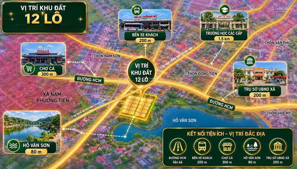 Bán đất chợ cá ,xuân mai cách ql21a 300m giá rẻ 1,5 tỷ